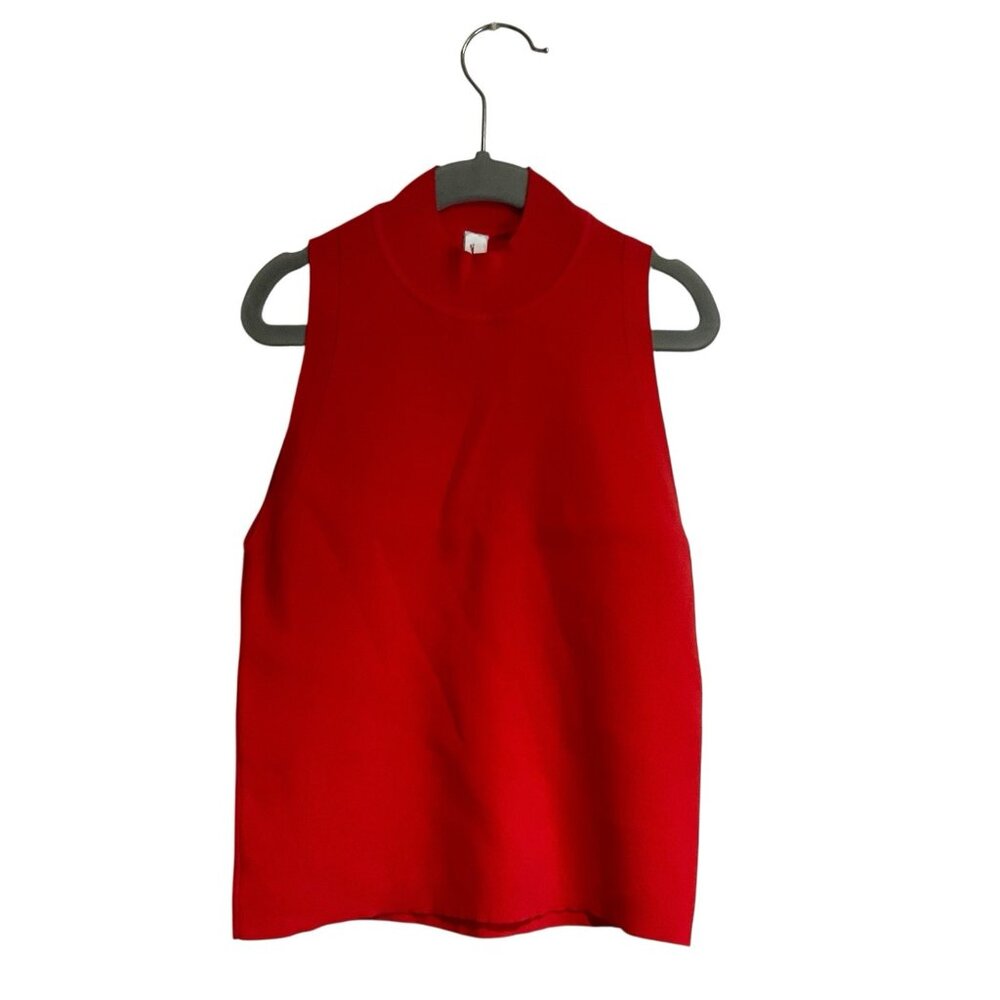 adam selman sport Red Top  Athletic Sleeveless Shirt Casual Size Small Women